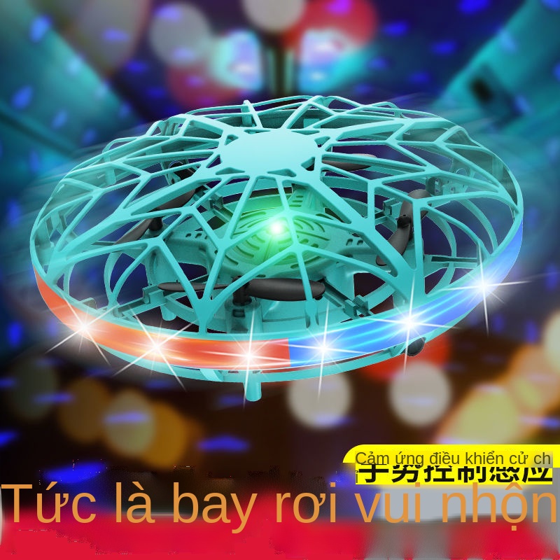 ▤♚Máy bay cảm biến cử chỉ UFO drone máy bay điều khiển từ xa hệ thống treo thông minh Đĩa bay đồ chơi trẻ em đồ chơi cậu