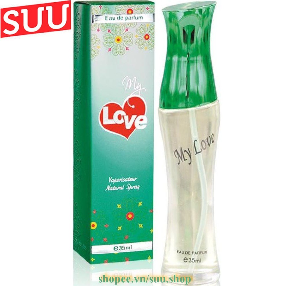 Nước Hoa Nữ 35ml My Love Hộp Màu Xanh Lá suu.shop cam kết 100% chính hãng