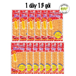 Snack Mực Bento 3 Màu 5g Dây Trêo 13 Gói Hàng Nhập Thái Lan