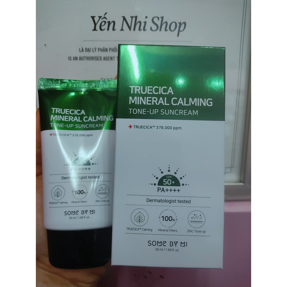 Kem Chống Nắng Some By Mi Truecica Mineral Calming Tone Up Suncream 50ml Mẫu Mới.