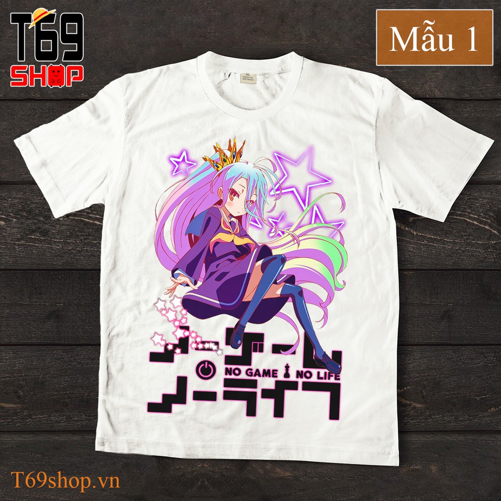 Áo thun anime No Game No Life (Có nhiều mẫu)