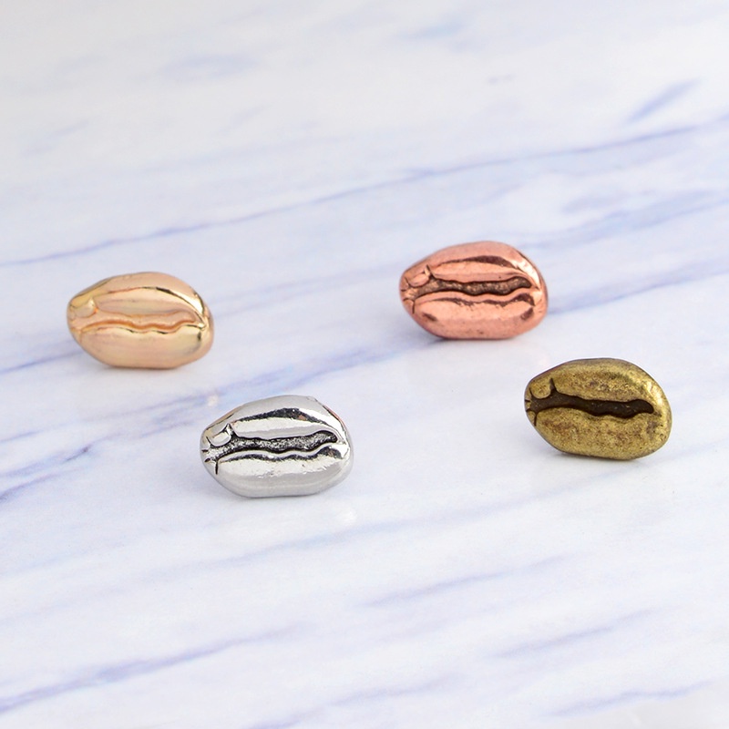 Huy hiệu cài áo QIHE JEWELRY hình hạt cà phê sáng tạo tùy chọn màu sắc