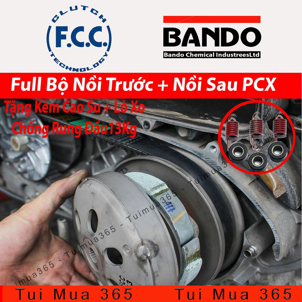 Full Bộ nồi trước và Nồi Sau Honda PCX 125 / 150cc ( Bando / FCC )