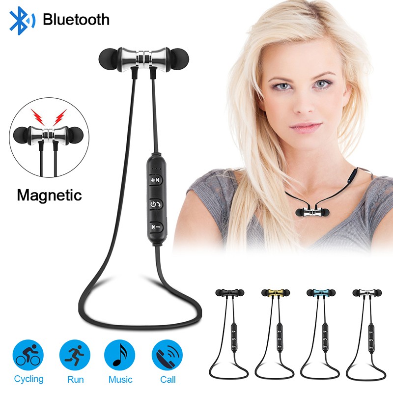 Tai Nghe Bluetooth Không Dây Xt11 Chống Thấm Nước Có Nam Châm