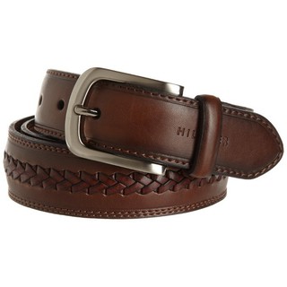 Thắt lưng nam Tommy Hilfiger Men's Double-Stitched Leather Belt - Size 34 - 11TL02X047 - Chính hãng