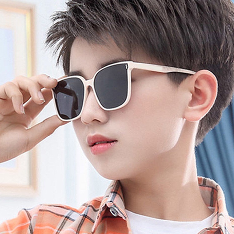 Mắt kính gọng vuông thời trang Hàn Quốc chống tia UV400 dành cho trẻ em
