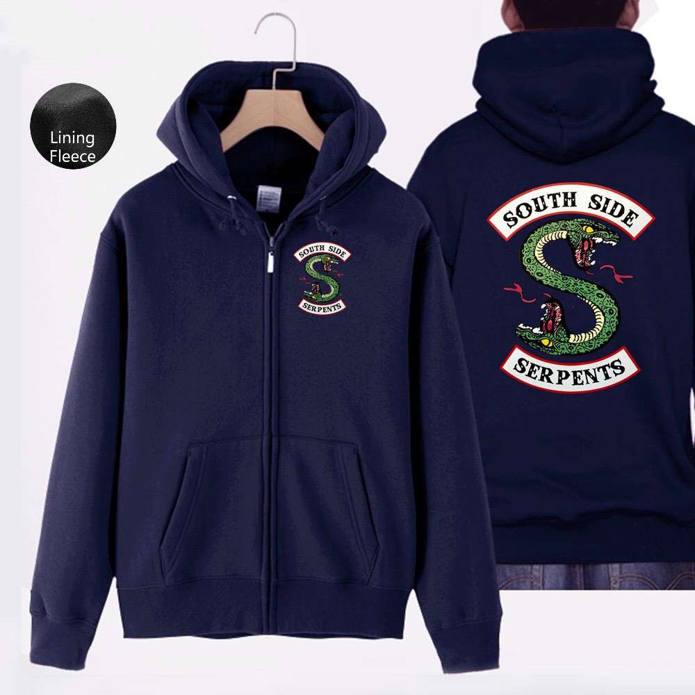 Áo khoác Hoodies Zip unisex Loại Dày In rồng may mắn C062