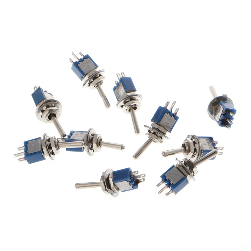 Set 10 Công Tắc Gạt 3 Chấu AC 250V / 1.5A 125V / 3A SPDT 3 Chấu