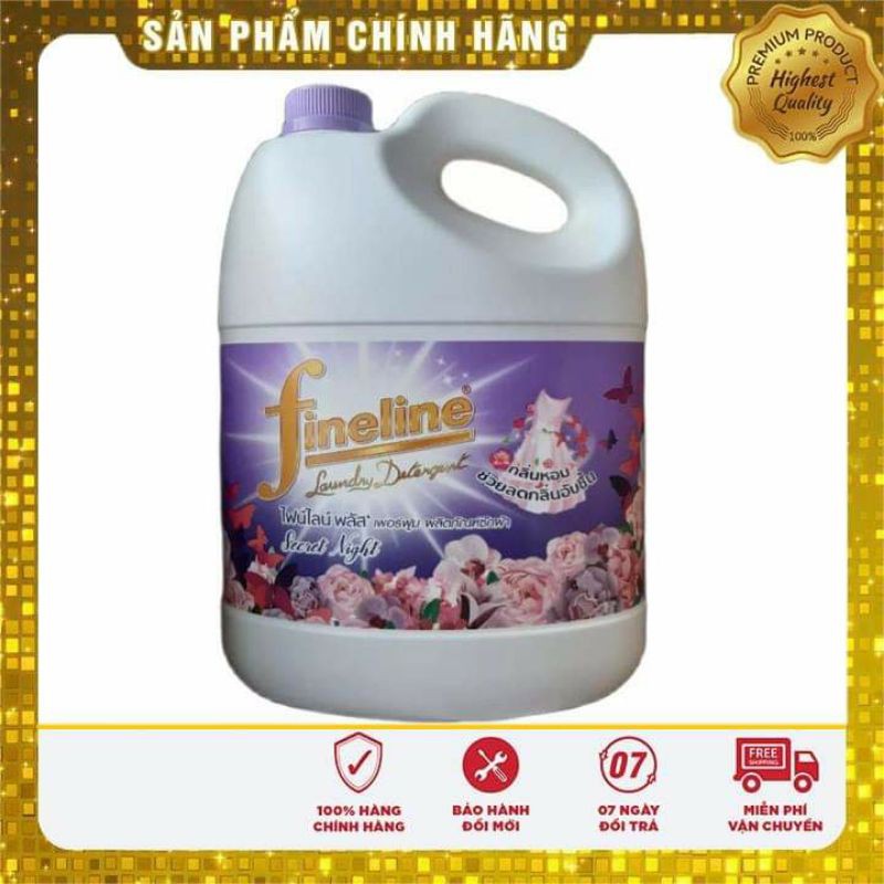 Một thùng nước giặt fineline tím 3l thái lan