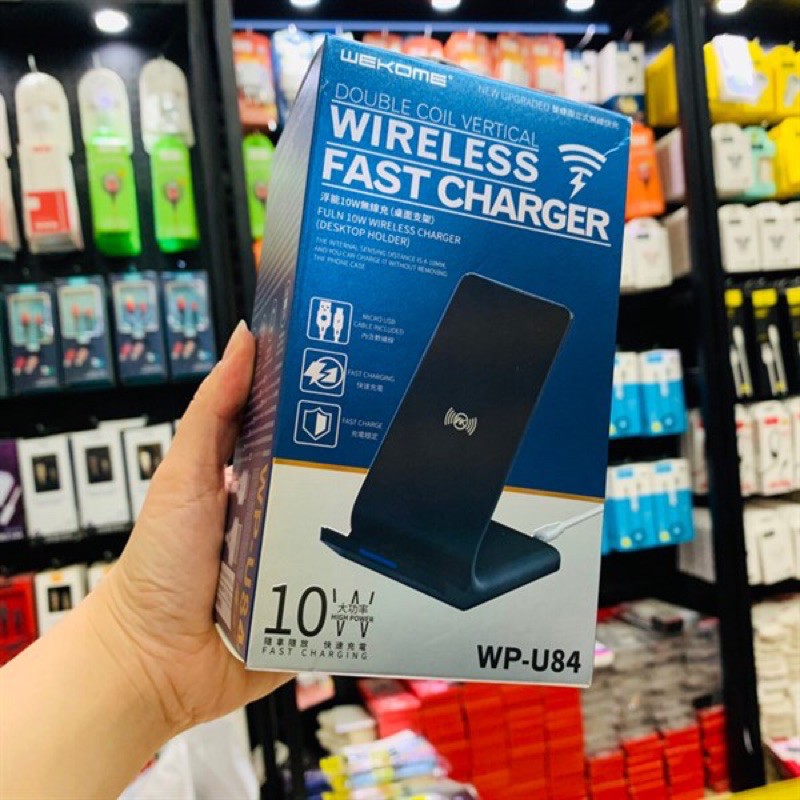 Đế sạc nhanh không dây wk u84 10w sạc được nhiều dòng máy bảo hành 3 tháng