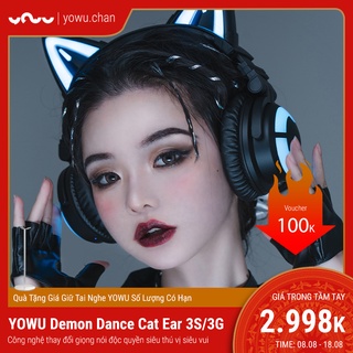 Tai Nghe Tai Mèo Demon Dance YOWU Vũ Khí Tối Thượng Cho Livestream Với Trải Nghiệm Gaming Cao Cấp.