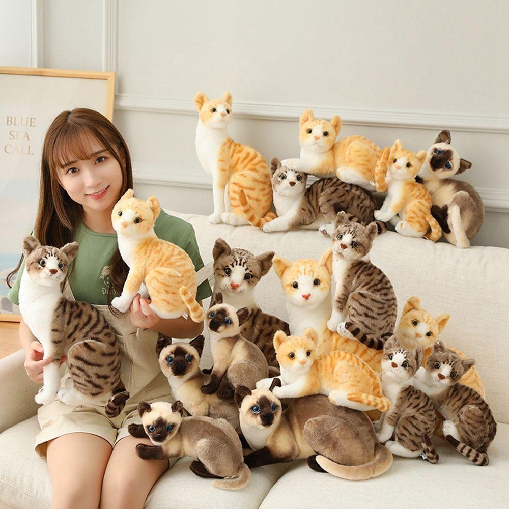 Mèo Nhồi Bông 45cm Kiểu Dáng Hoạt Hình Đáng Yêu