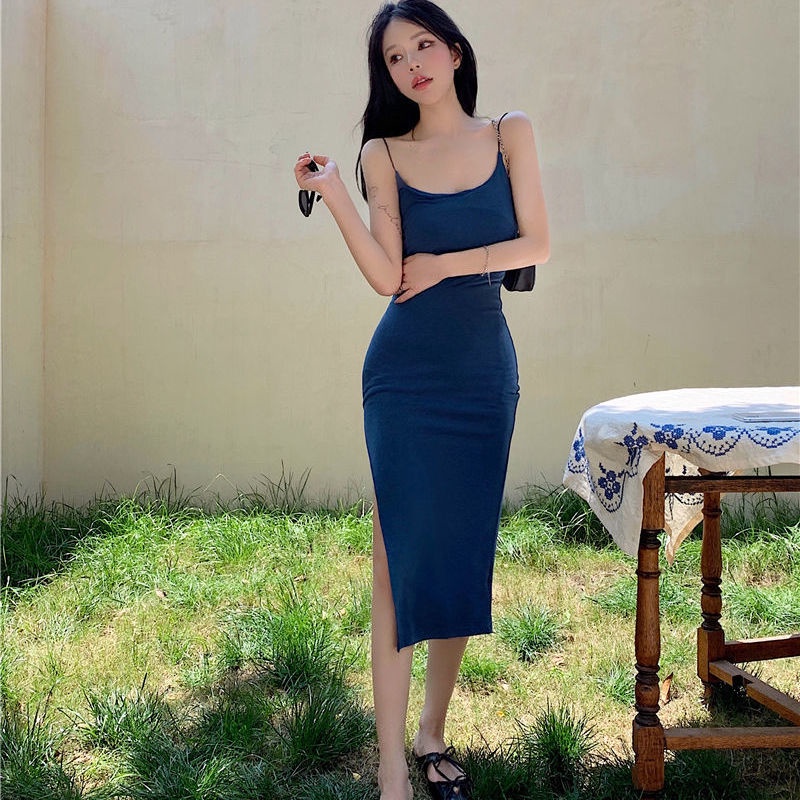 COZOK Đầm Sát Nách Dáng Ôm Thời Trang Hong Kong Quyến Rũ