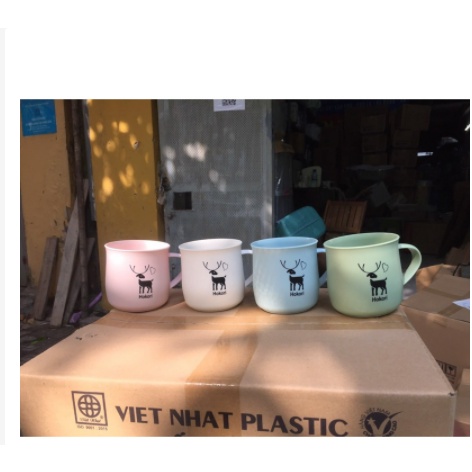 Cốc nhựa lúa mạch cao cấp chịu nhiệt, có quai hokori 6369