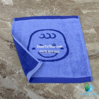Khăn mặt trẻ em mặt cười 35x35cm 100% cotton