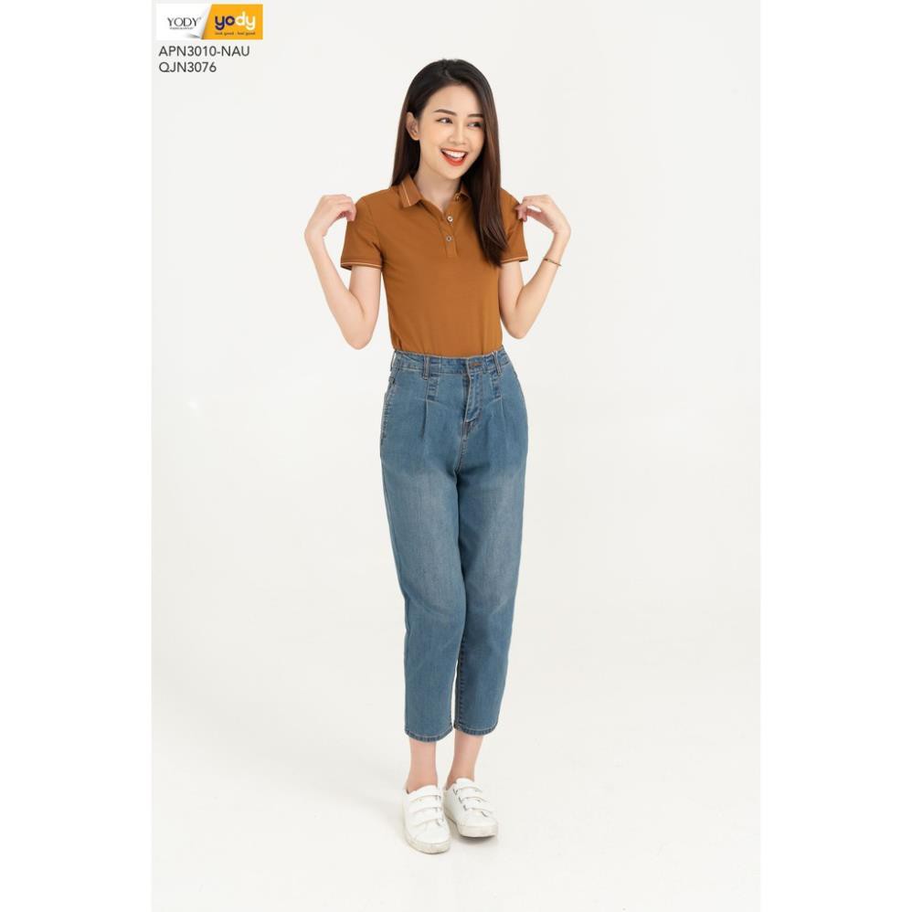 Áo Polo Nữ Pima YODY Áo Thun Cotton Co Giãn, Thấm Hút Mồ Hôi, Thời Trang Công Sở - Mã: APN3010 New