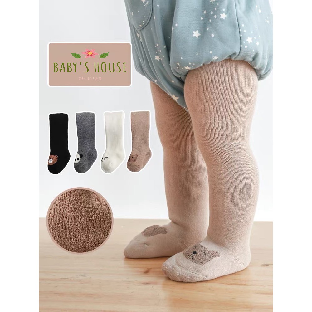 Quần tất loại dày bàn in hình gấu cho bé T13 - Baby House