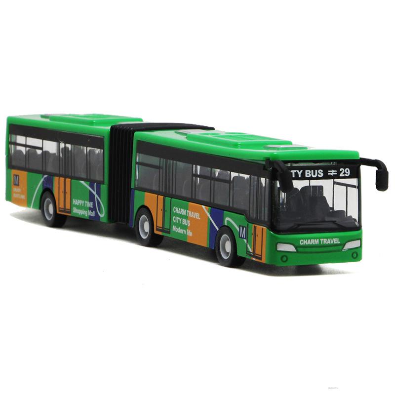 Mô Hình Xe Buýt Mini Kéo Dài Tỉ Lệ 1:32 Bằng Hợp Kim