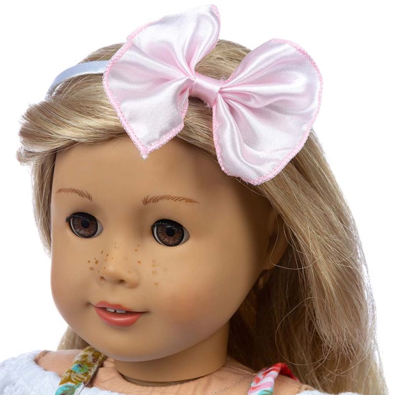 Đầm Hoa 18 Inch Kèm Băng Đô Xinh Xắn Dành Cho Búp Bê Sơ Sinh