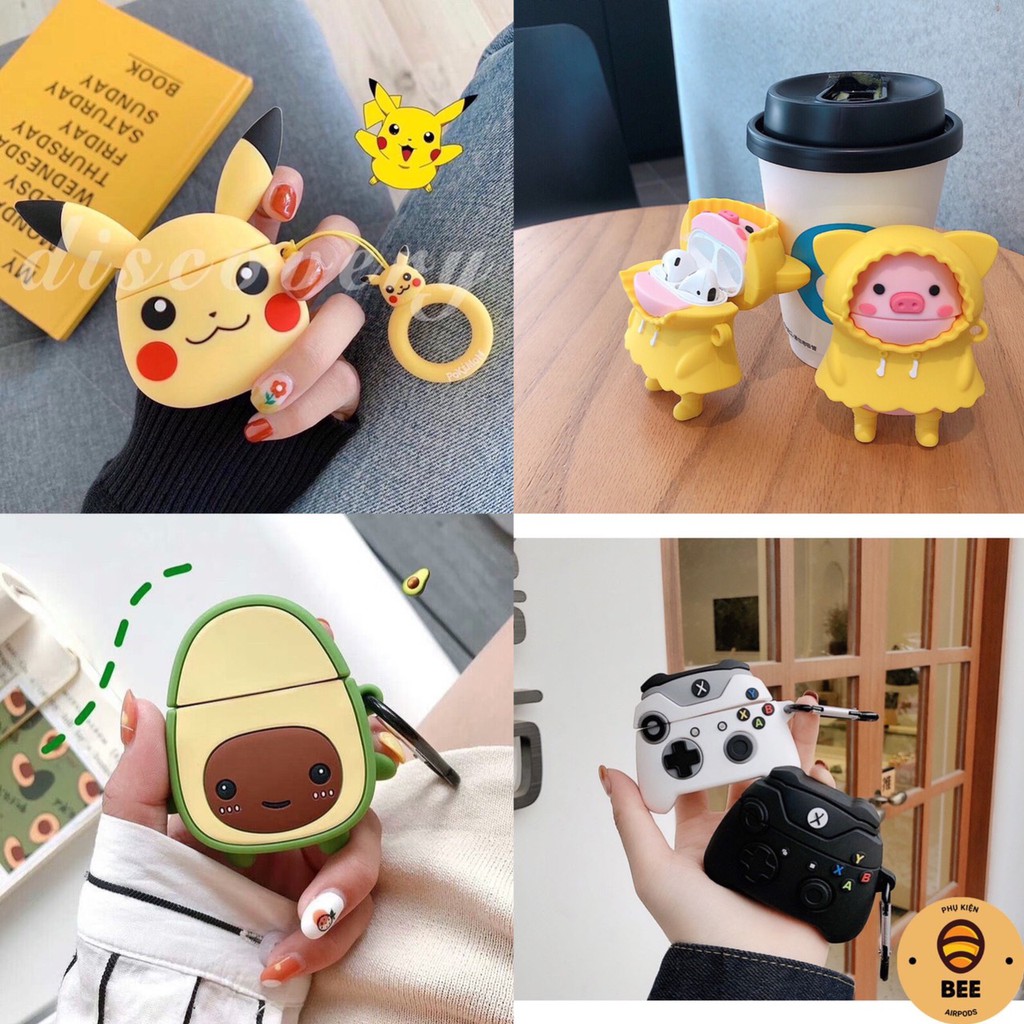 Vỏ bảo vệ bao đựng tai nghe airpod 1/2,i12,11,inpods 12...