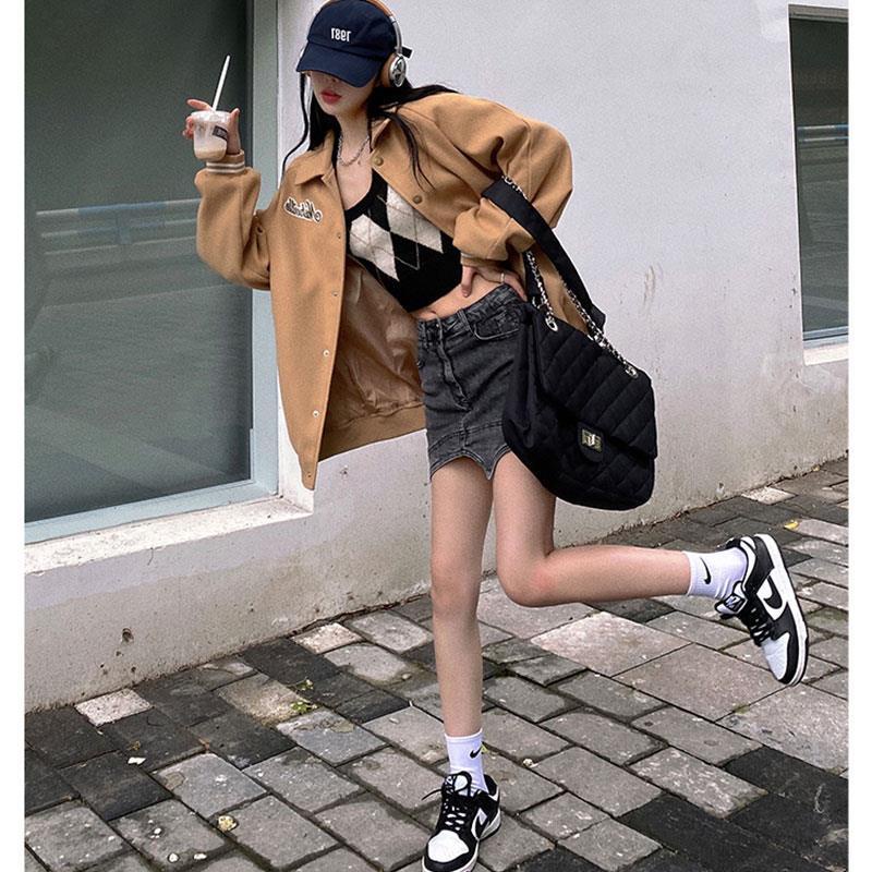 Áo khoác bóng chày vải kaki cỡ lớn thiết kế trẻ trung cá tính | BigBuy360 - bigbuy360.vn