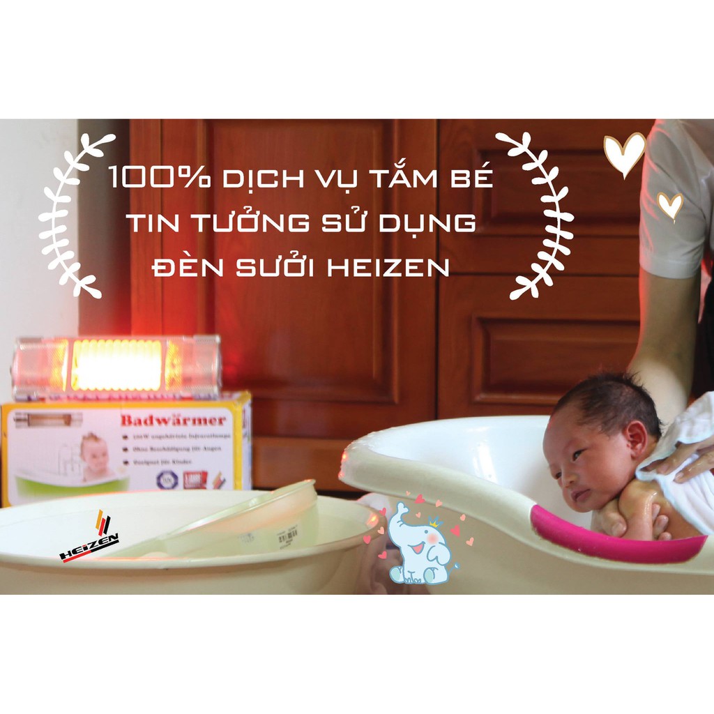 [Mã ELMALL10 giảm 10% đơn 500K] Đèn sưởi nhà tắm mini chống chói Heizen HE-IT5