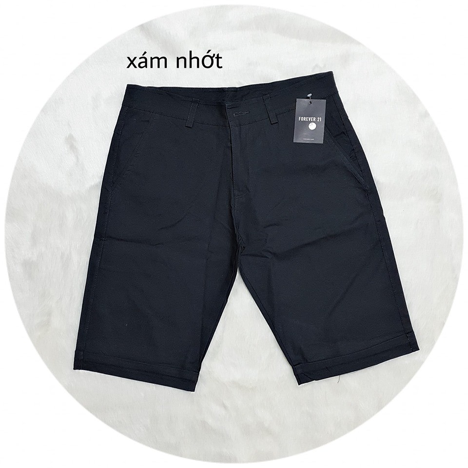 SHORT KAKI COTTON CO GIÃN- XÁM NHỚT