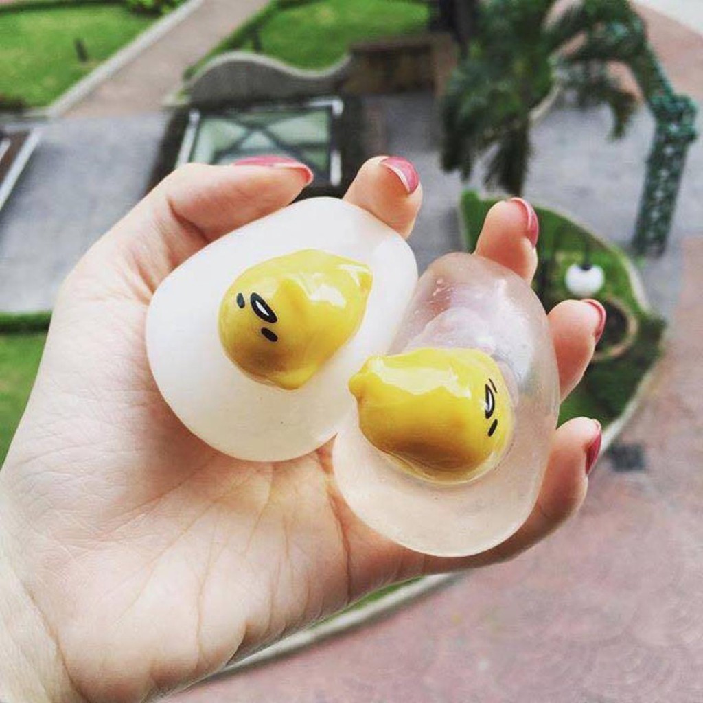 Trứng bóp gudetama trong suốt