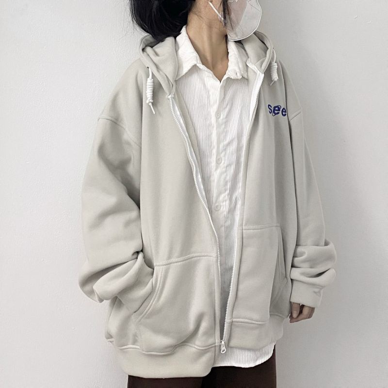 ÁO KHOÁC SEE 2 MÀU ẢNH THẬT UNISEX