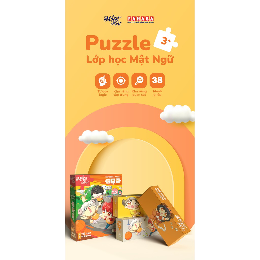 Puzzle Lớp học Mật Ngữ 3 trong 1 - Puzzle 3 in 1 5.0
