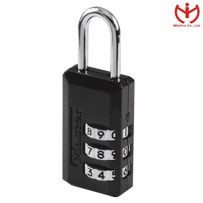 [Hỏa tốc HCM] Ổ khóa số vali Master Lock 646 EURD - MSOFT