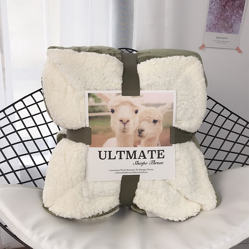 FREESHIP Chăn Lông Cừu ULTIMATE Xuất Hàn Kích Thước 2x2,3m Chất Liệu 100% Polyester Mềm Mại Cao Cấp 2 Lớp Siêu Ấm