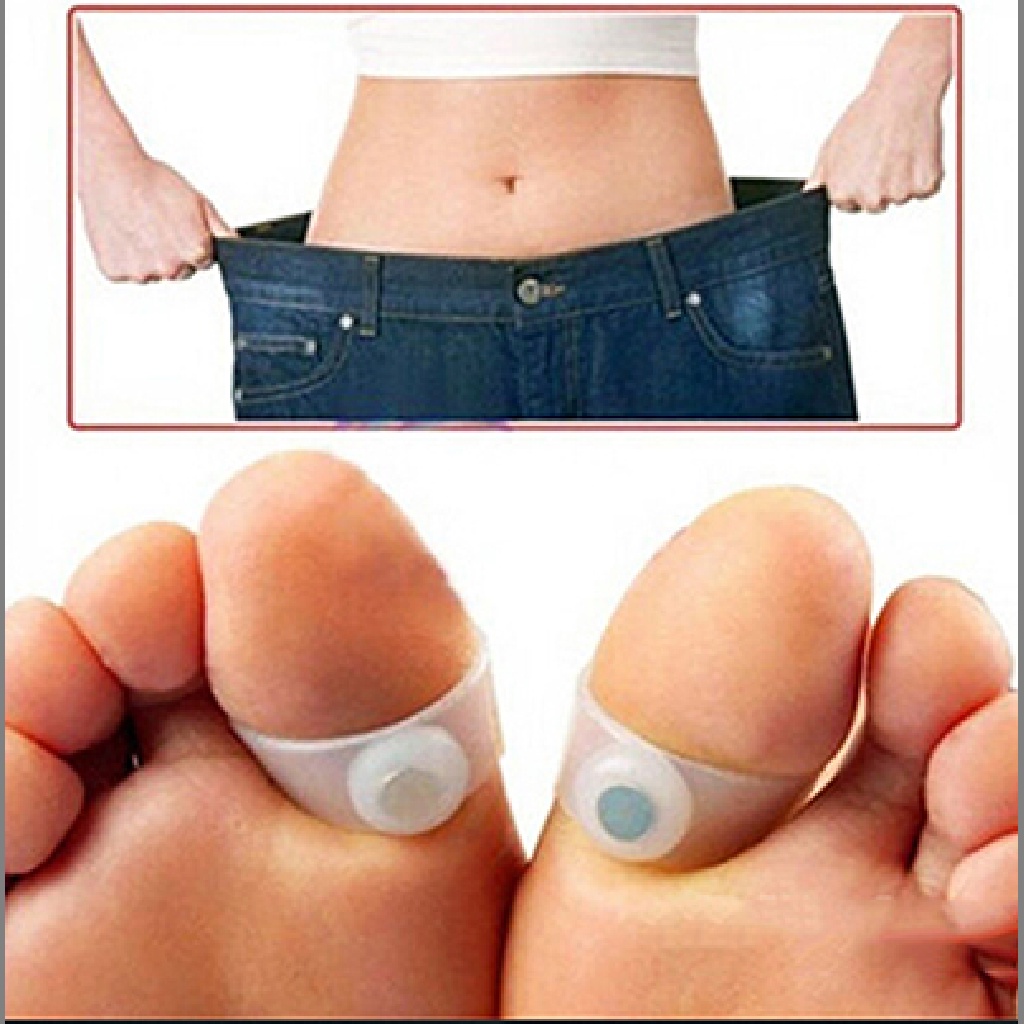 ~ Mới ~ Nhẫn Silicon Từ Tính Đeo Ngón Chân Bền Chắc Giảm Cân