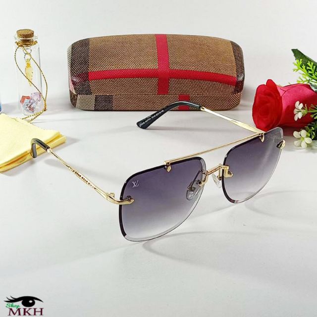 Mắt kính thời trang nam nữ đều đeo được _ kính có hộp và khăn lau kính như hinh | BigBuy360 - bigbuy360.vn