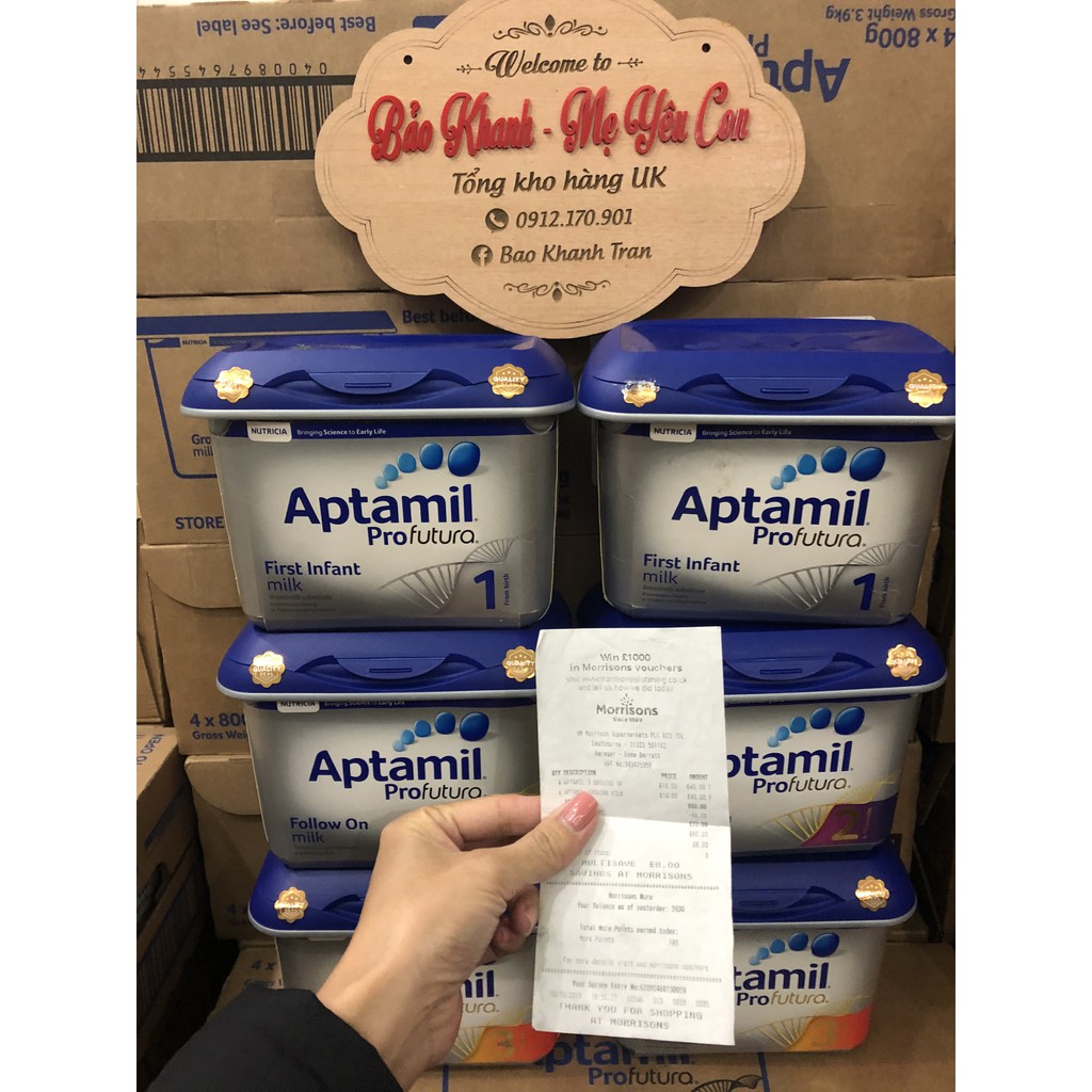 [Mẫu Mới] Sữa bột dinh dưỡng Aptamil Profutura số 1 2 3 800G