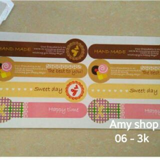 Combo 5 sticker handmade bất kỳ