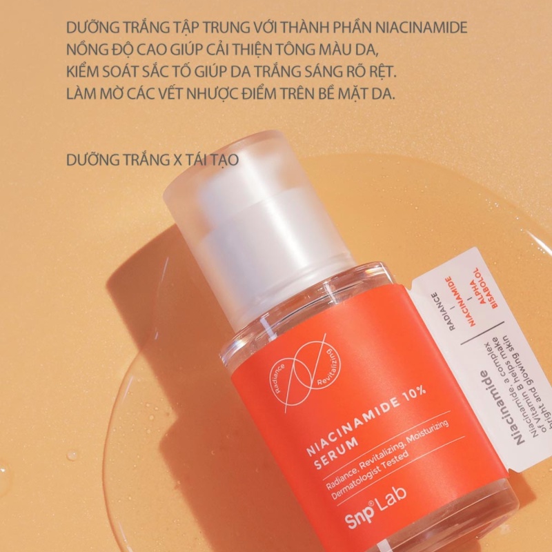Serum Dưỡng Trắng Sáng SNP LAB Niacinamide 10 Serum Kiểm Soát Sắc Tố Da 32ml