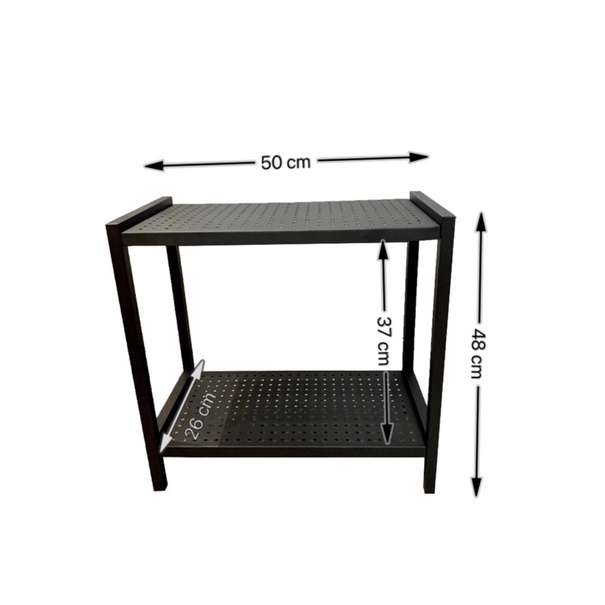Kệ sắt đa năng để phòng khách, phòng bếp phong cách tiện lợi - Khung sắt sơn tĩnh điện - tự tháo lắp