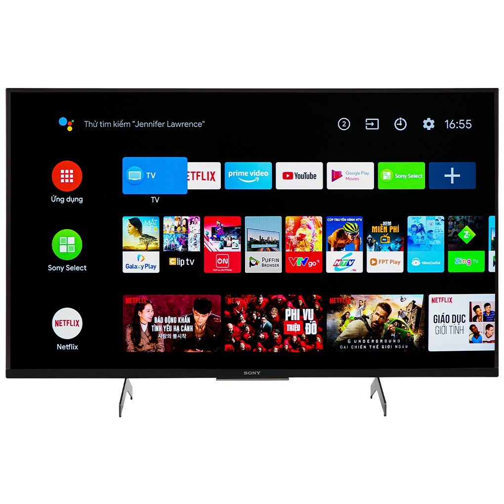 Android Tivi Sony 4K 49 inch 49X8500H - Tổng công suất loa 20W, Hệ điều hành, giao diện Android 9.0