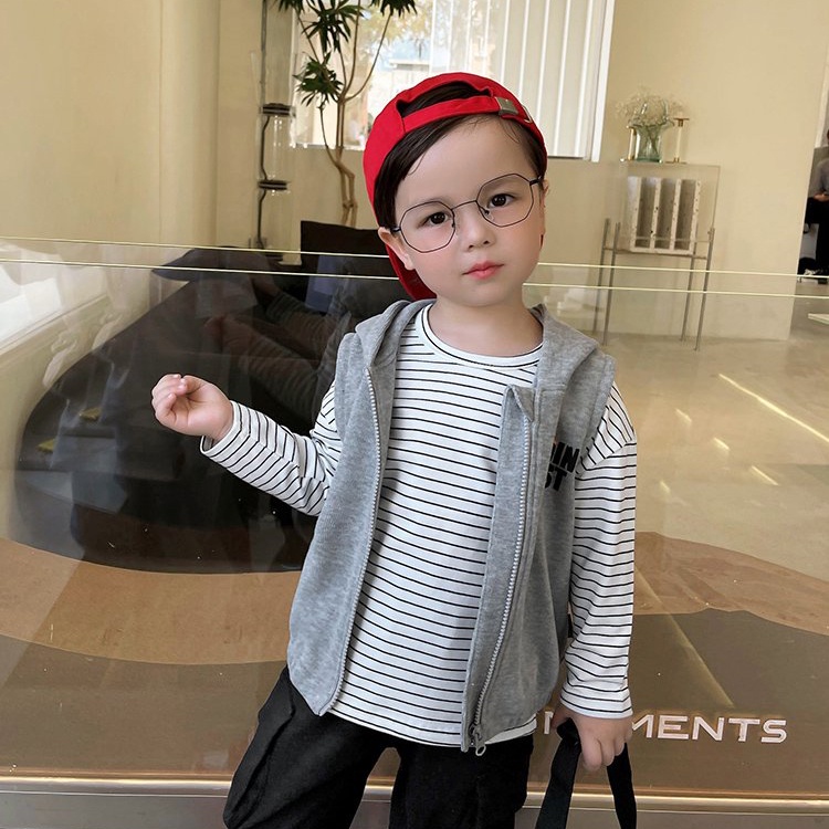 Áo khoác cho bé Magickids áo gile Hàn Quốc chất nỉ da cá giữ ấm họa tiết dễ thương Quần áo trẻ em AO22051