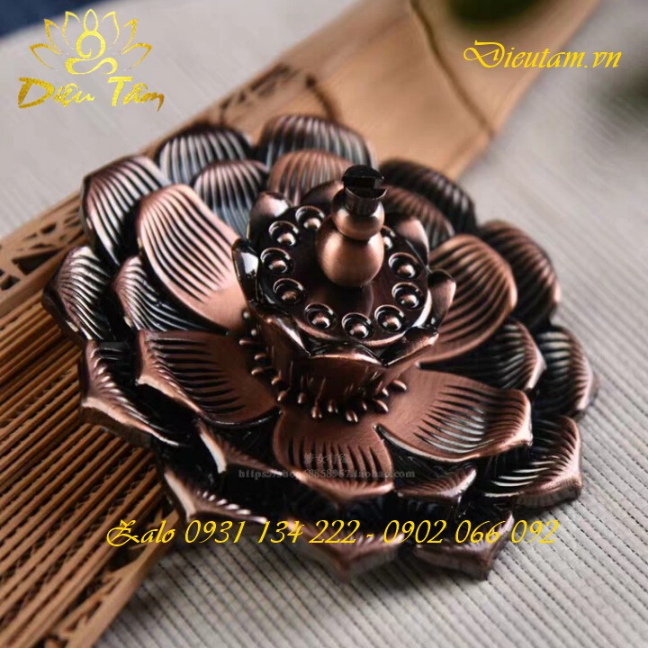Đế cắm nhang, trầm nụm hương vòng thay thác khói trầm hương đế 4 chức năng