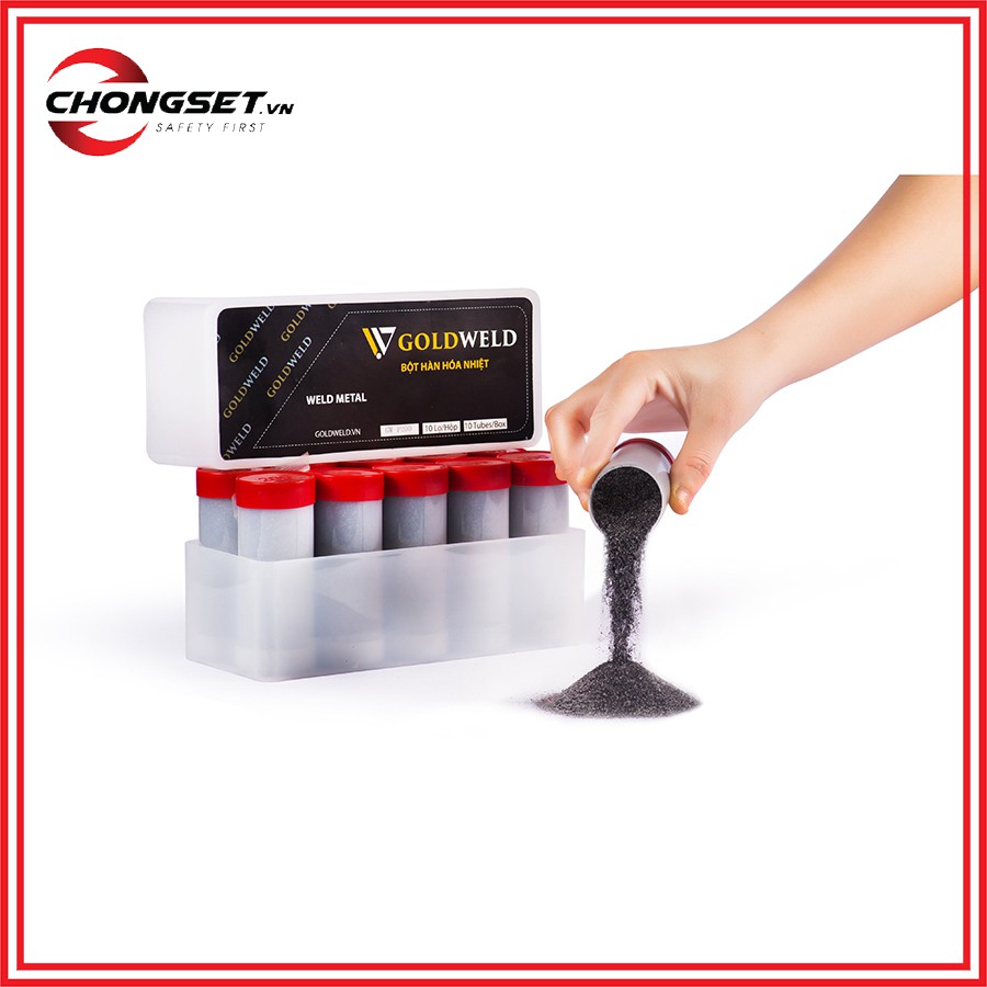 Thuốc Hàn Hoá Nhiệt GOLDWELD Dùng Cho Hệ Thống Tiếp Địa An Toàn Điện Chống Sét Phù Hợp Nhiều Khuôn Khác Nhau