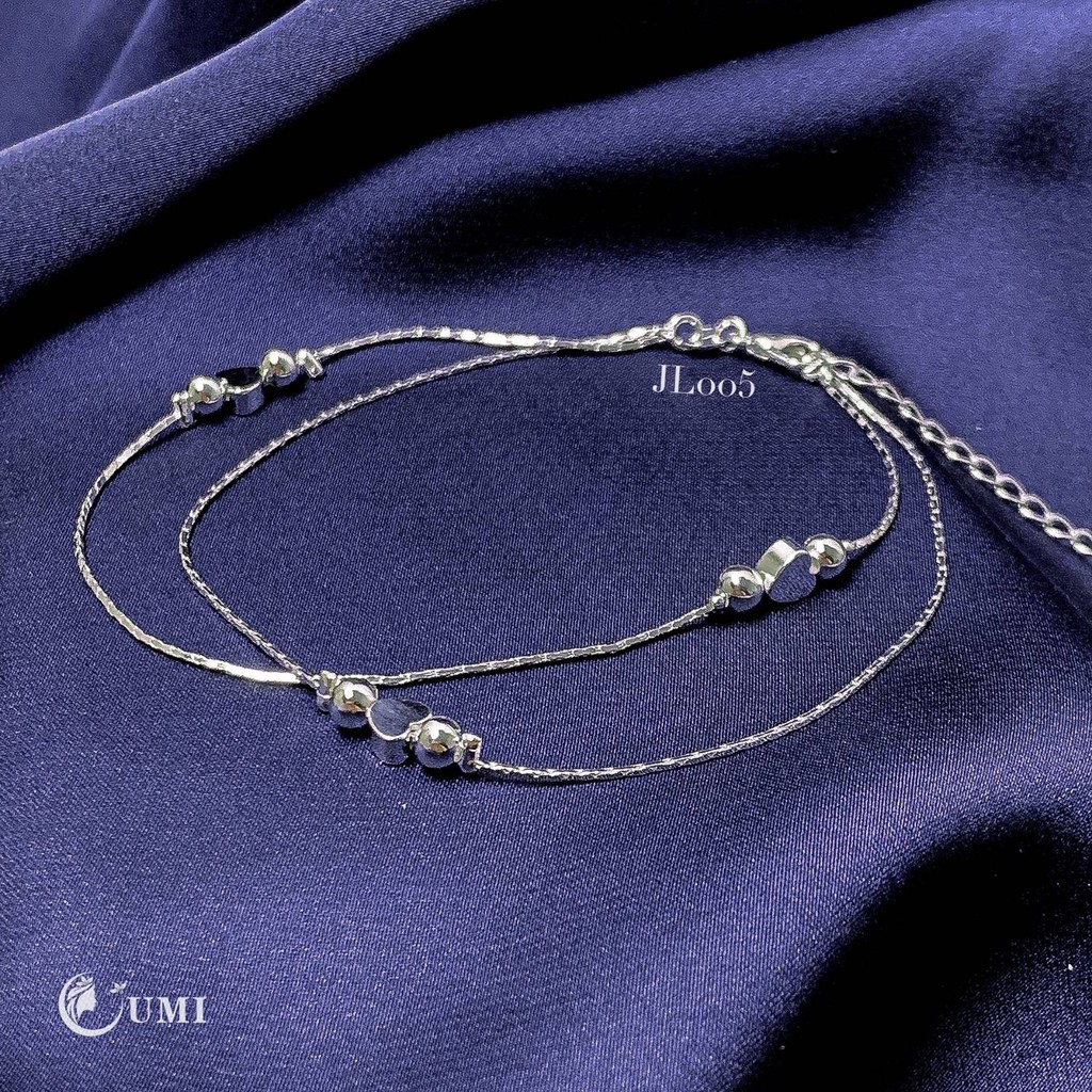 Lắc Chân Bạc 925 Thiết Kế Tính Tế Phong Cách Hàn Quốc UMI JL005