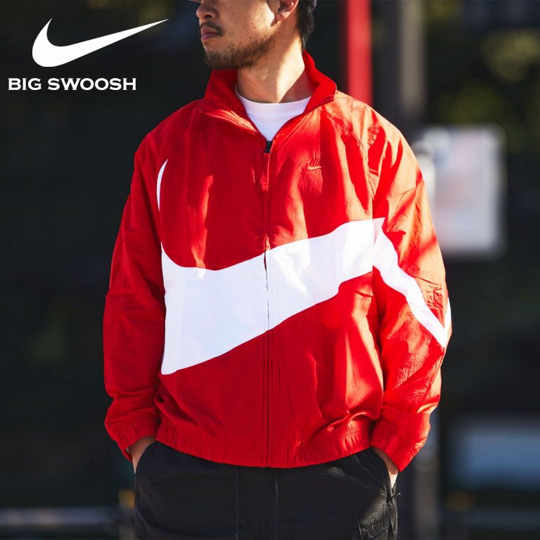 Áo Khoác Thể Thao Nam Nữ Unisex Chính Hãng NIKE SWOOSH WOVEN - Màu Đỏ Logo Trắng