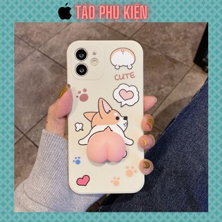 Ốp lưng iphone mông đào chất liệu Tpu siêu bền siêu cute