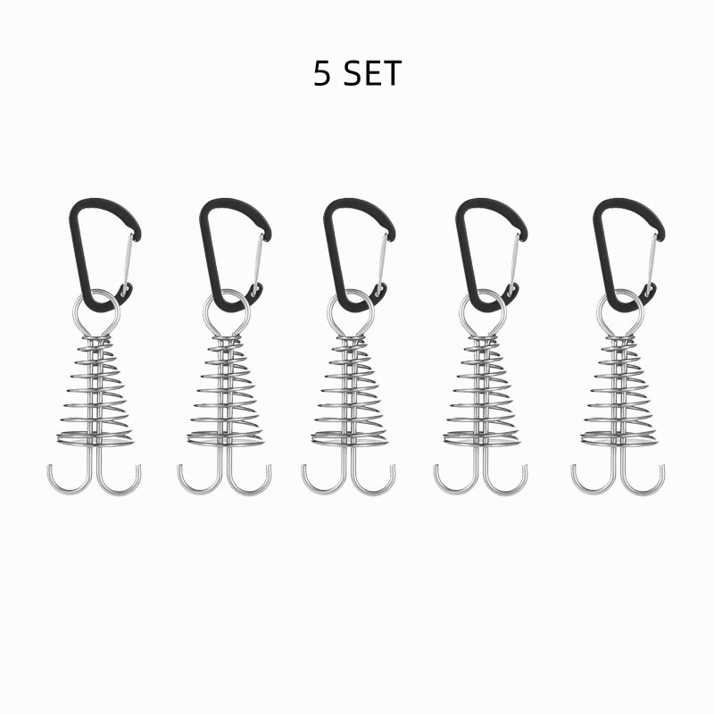 Móc Lò Xo Bằng Thép Không Gỉ Chuyên Dụng Cho Dựng Lều