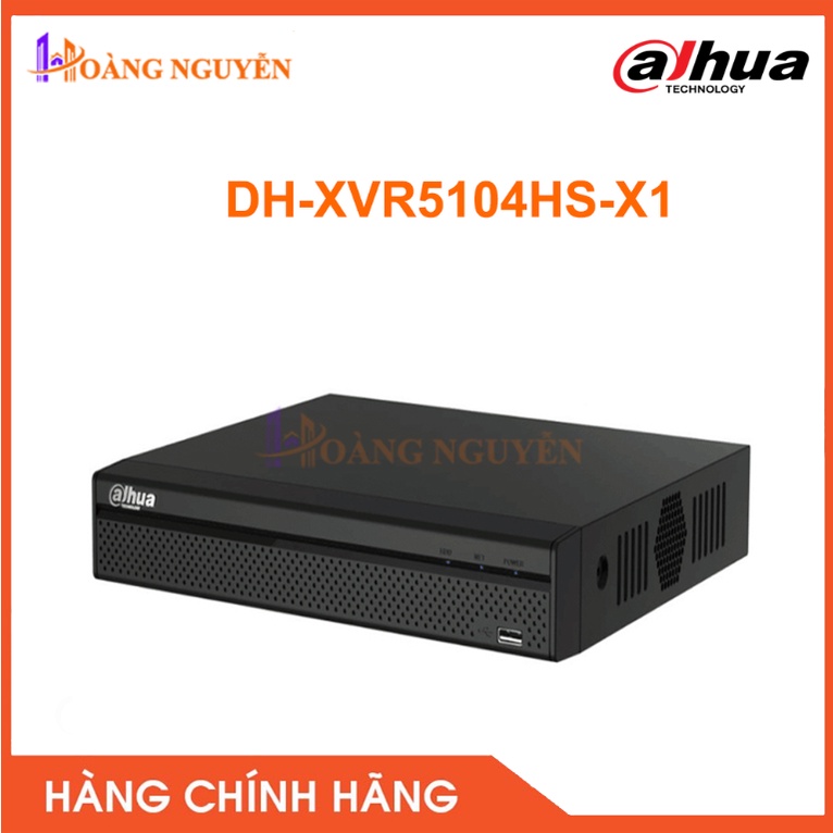 [NHÀ PHÂN PHỐI] Đầu Ghi Hình Dahua DH-XVR5104HS-X1 4 Kênh Hỗ Trợ Camera 6MP Chính Hãng Dahua DSS Bảo Hành 24 Tháng