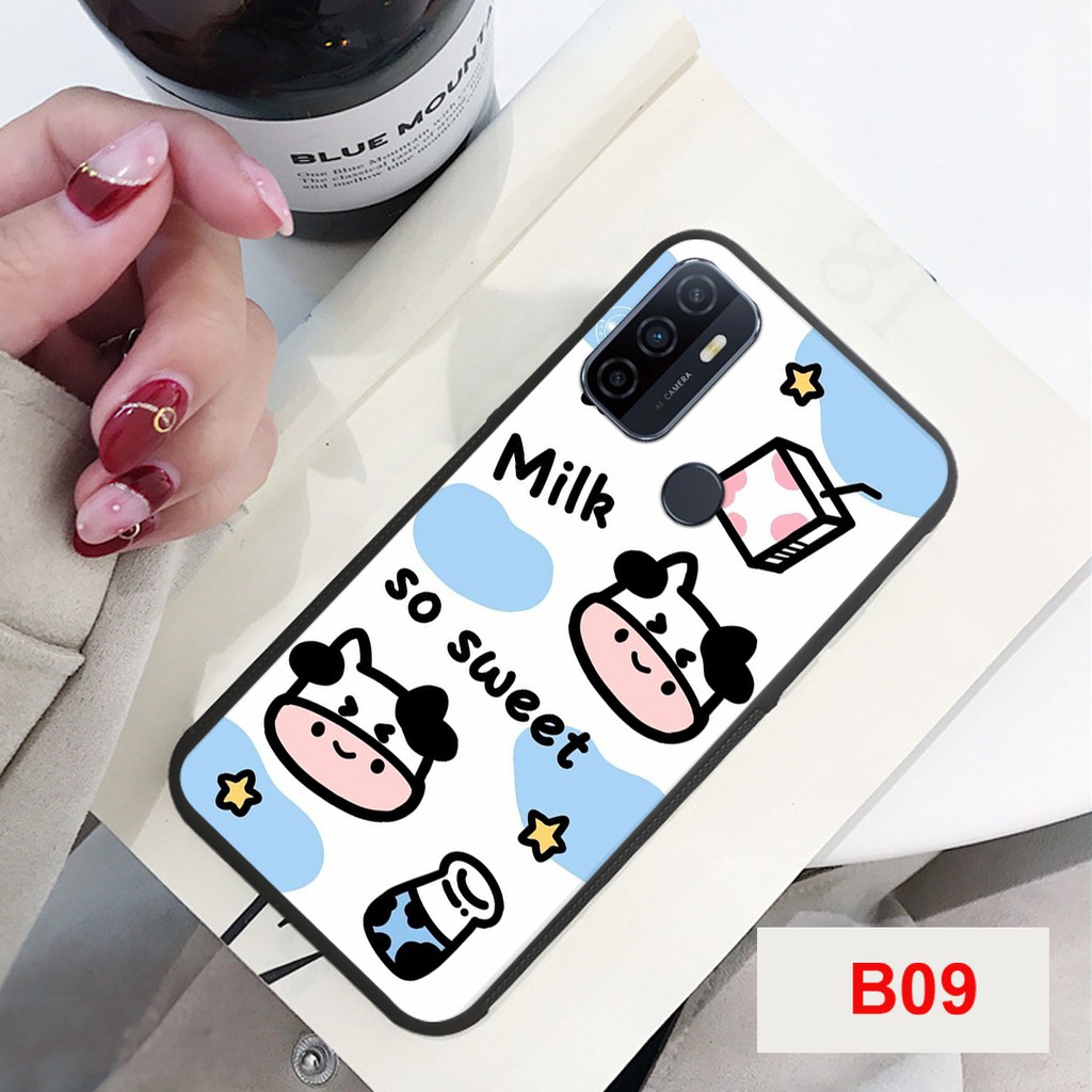 [SALE 50%] ỐP LƯNG OPPO A53 IN HÌNH BÒ SỮA ĐA DẠNG KIỂU DÁNG