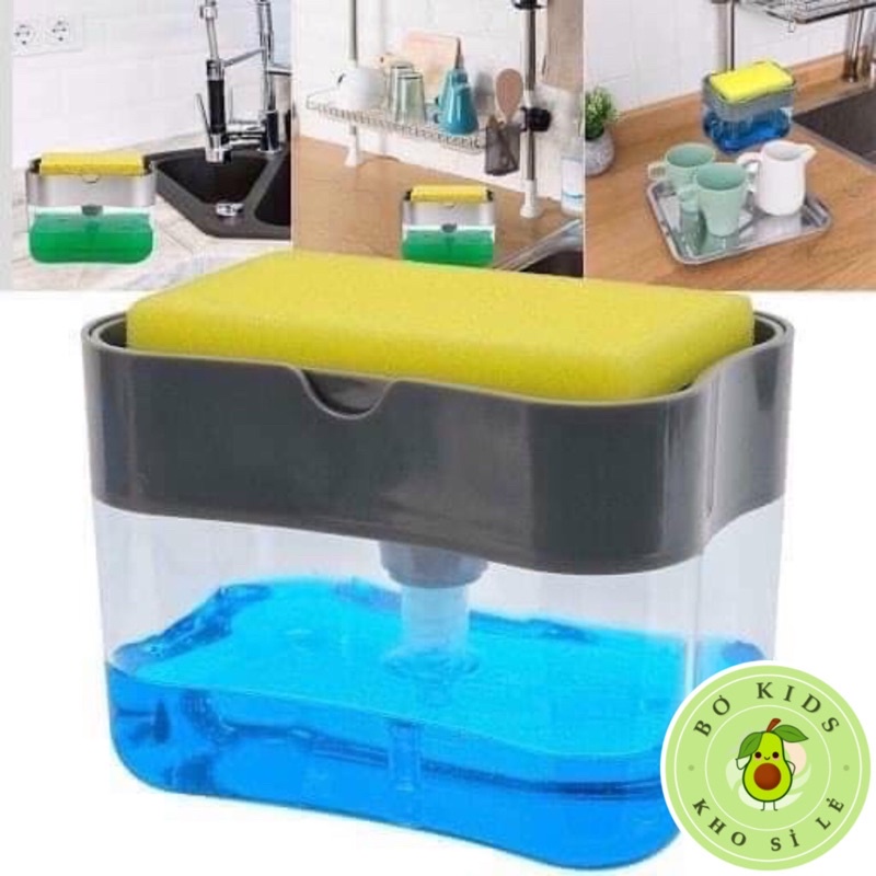 Hộp đựng dầu rửa bát 2in1 thông minh Tặng kèm rẻ rửa bát