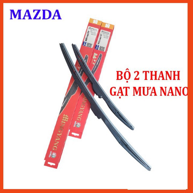 Cần gạt nước mưa ô tô đa năng Nano   dành cho xe Mazda: Mazda2-Mazda3-Mazda6-Mazda C -  phukienotovagiadung